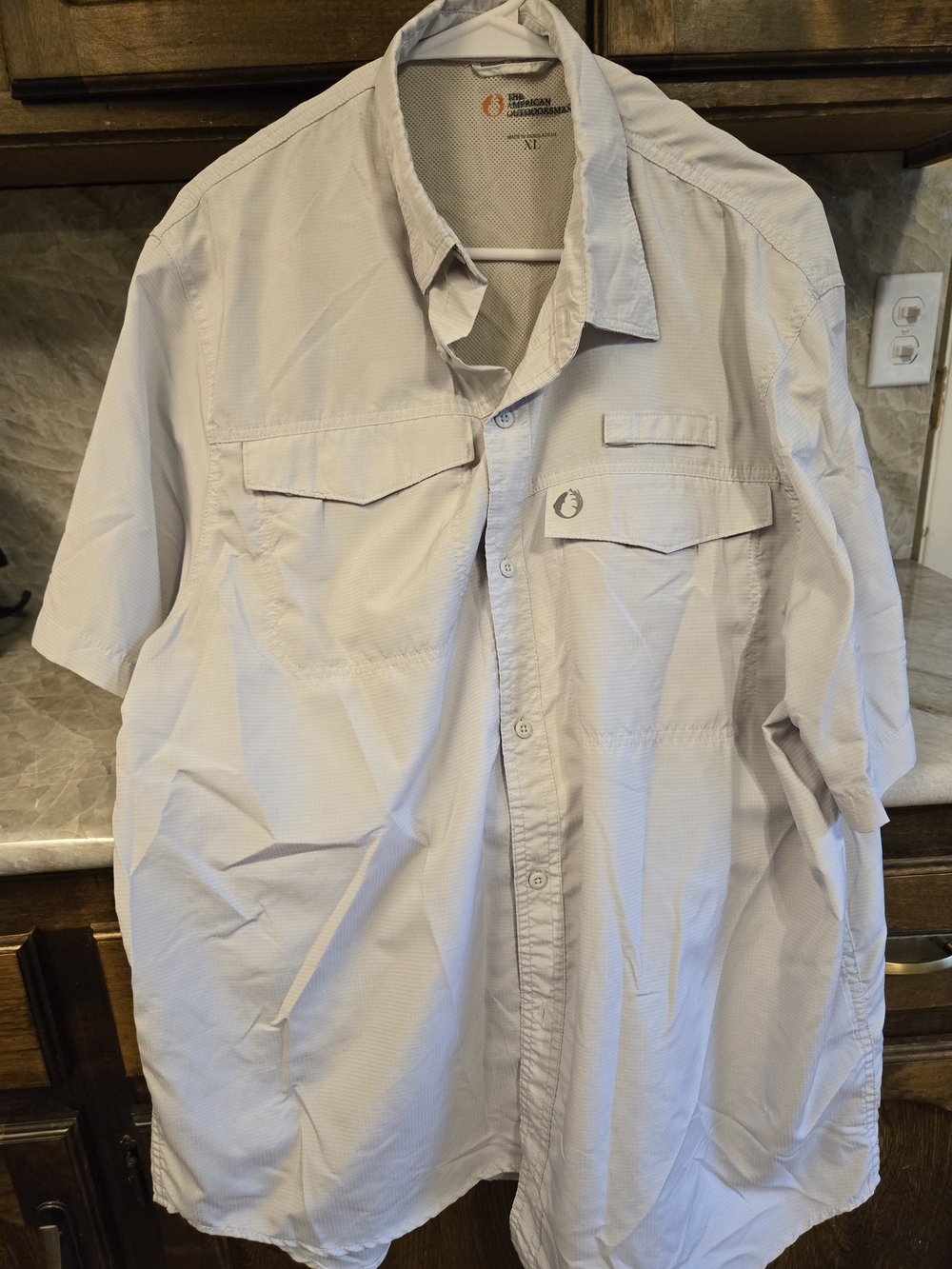 Columbia Men’s Short-Sleeve Fishing Shirt - Light Gray